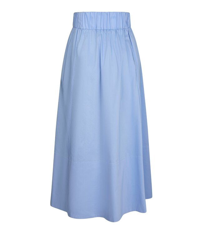 Neo Noir Yara Poplin Skirt Light Blue