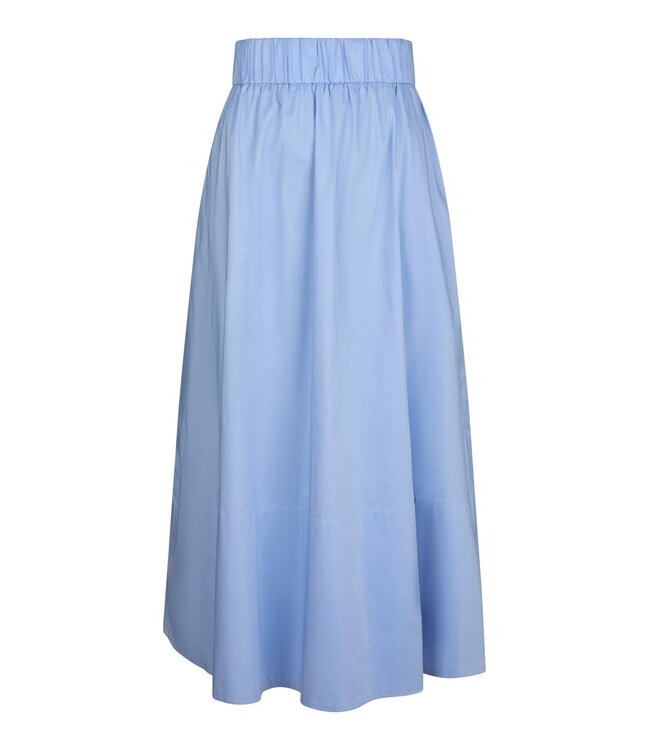 Neo Noir Yara Poplin Skirt Light Blue