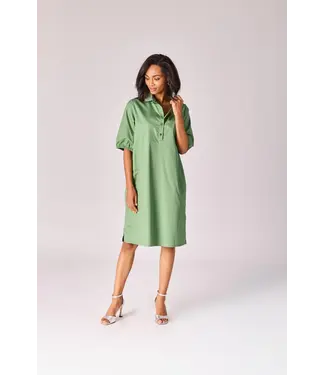 Lalotti Tatum Short Dress Sage Green