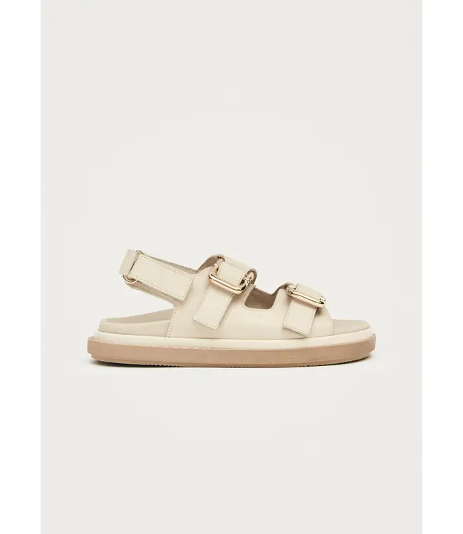Alohas Harper Cream Leather Sandals