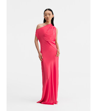 Ahlvar Lacy Satin Dress Bubblegum