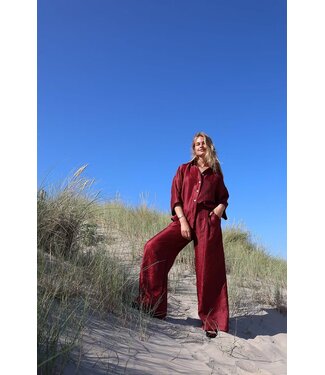 Simply Sil Petal Pants Lurex Bordeaux