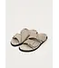 Alohas Alba Suede Beige Leather Sandals