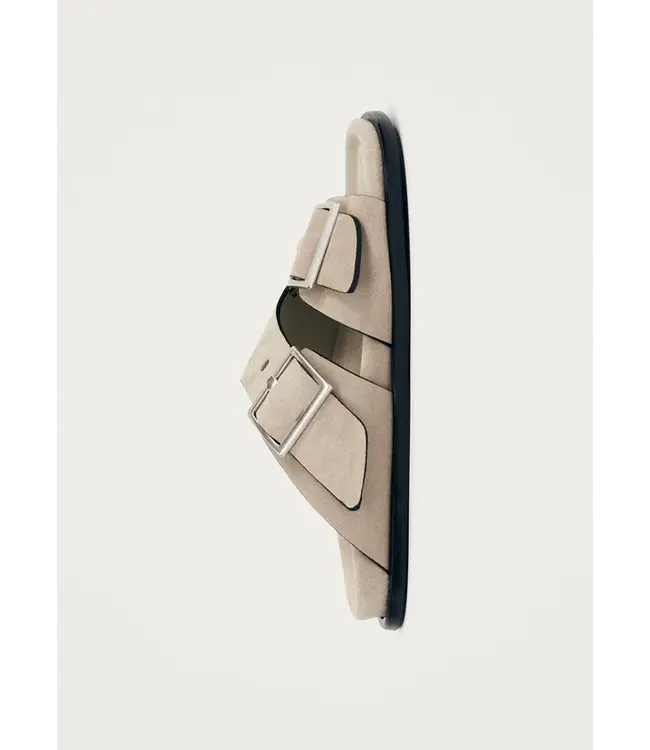 Alohas Alba Suede Beige Leather Sandals