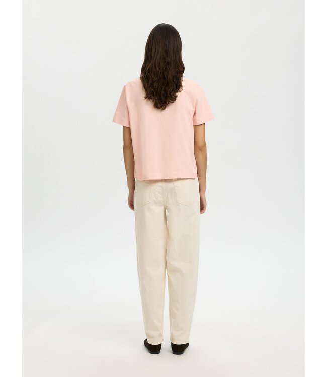 Selected Femme Essential Boxy SS T-shirt Pale Dogwood