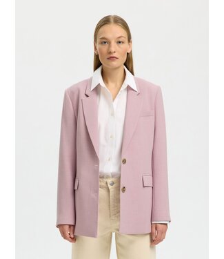Selected Femme Rita Relaxed Blazer Bleached Mauve