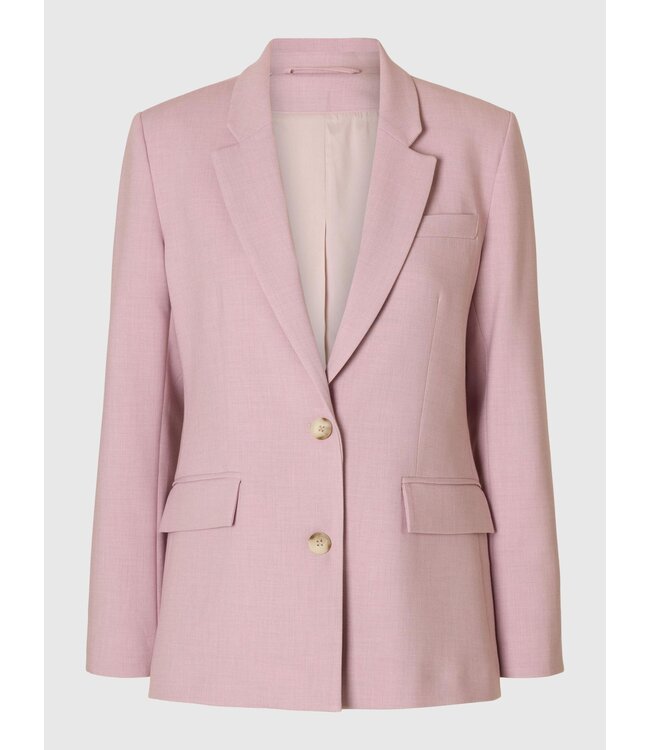 Selected Femme Rita Relaxed Blazer Bleached Mauve