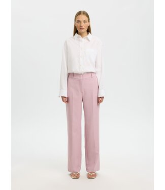 Selected Femme Rita Wide Pants Bleached Mauve