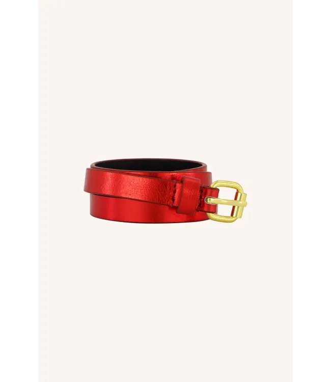 By Bar Julie Gloss Belt Scarlet Red