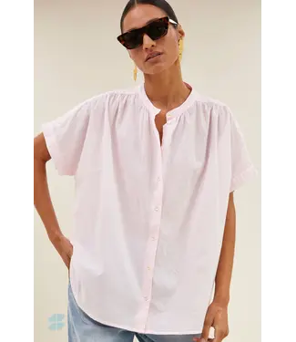 By Bar Minte Pinstripe Blouse