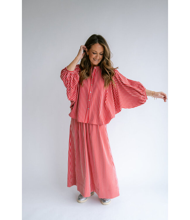 Held Antwerp Magdalene Blouse Red Stripe