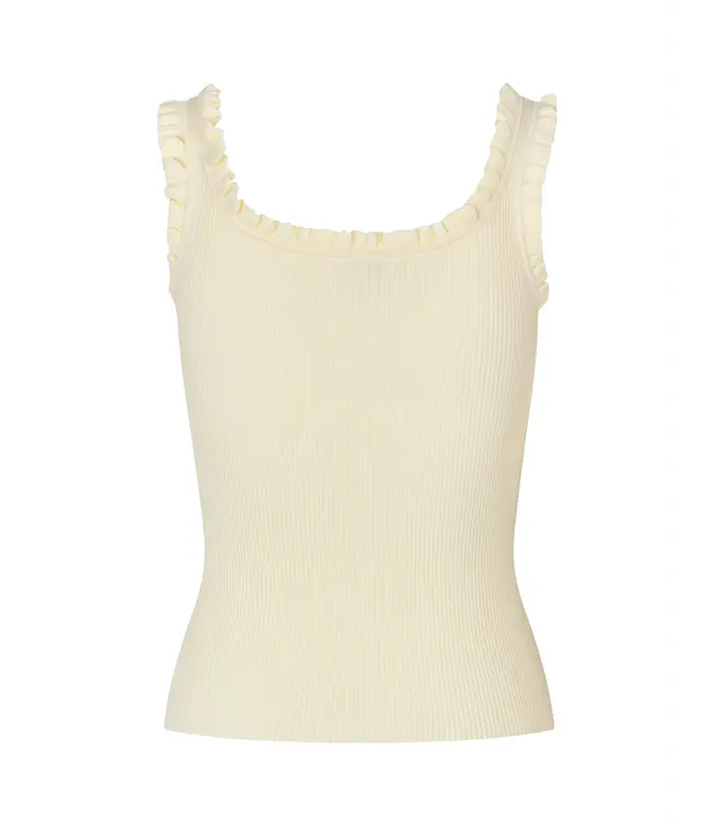 Mbym Elinne Louc Top  Ivory Yellow