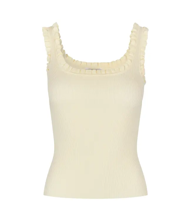 Mbym Elinne Louc Top  Ivory Yellow
