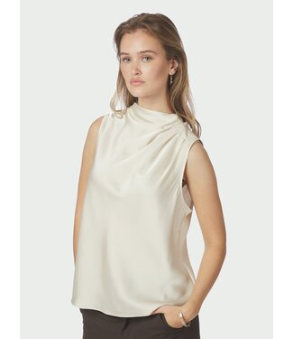 Neo Noir Isola Drapy Satin Top