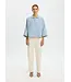 Selected Femme Ester Oversize 3/4 Shirt Cashmere Blue
