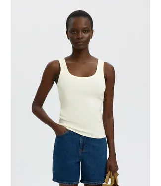 Selected Femme Wanna U-neck Tank Top Snow White