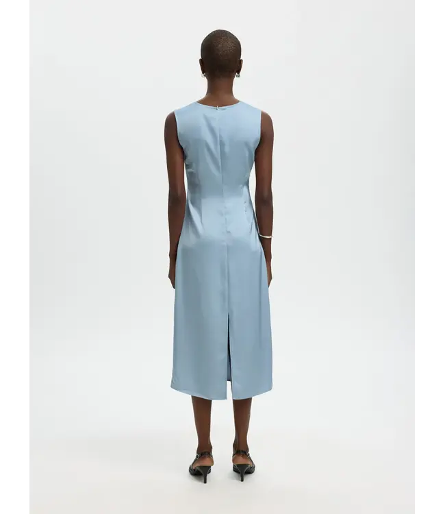 Selected Femme Chloe Slim O-neck Midi Dress