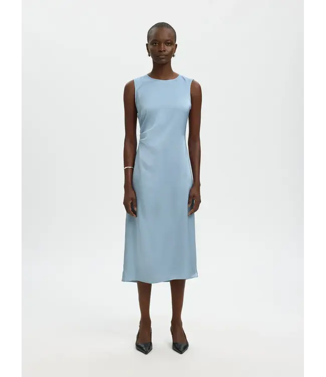 Selected Femme Chloe Slim O-neck Midi Dress