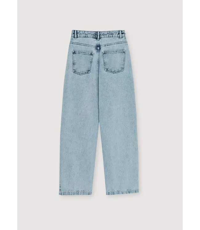 The New Society TNS Pleat Tencel Pants Bleach Denim