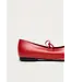 Alohas Sway Red Leather Ballet Flats