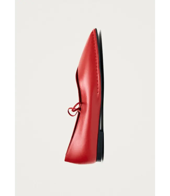Alohas Sway Red Leather Ballet Flats