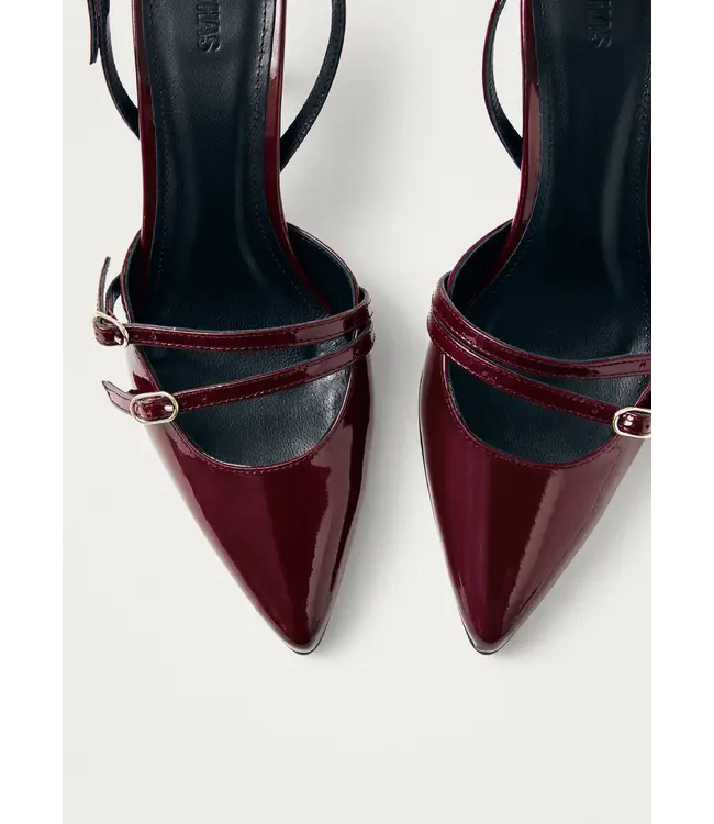 Alohas Joelle Burgundy Patent Leather Pumps