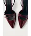 Alohas Joelle Burgundy Patent Leather Pumps