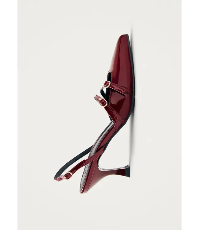 Alohas Joelle Burgundy Patent Leather Pumps