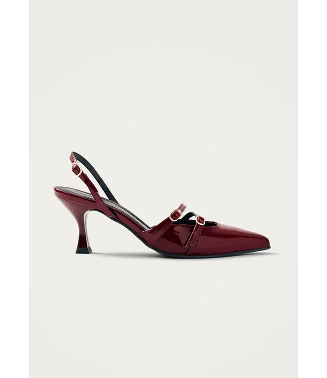 Alohas Joelle Burgundy Patent Leather Pumps