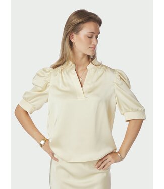 Neo Noir Roella Sateen Blouse Light Yellow