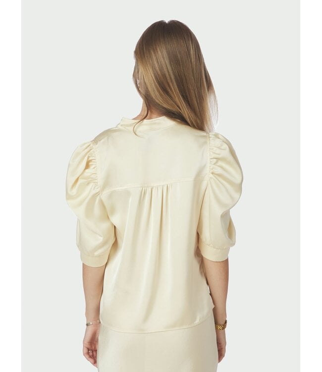 Neo Noir Roella Sateen Blouse Light Yellow