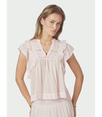 Neo Noir Jayla S Voile Top Light Pink