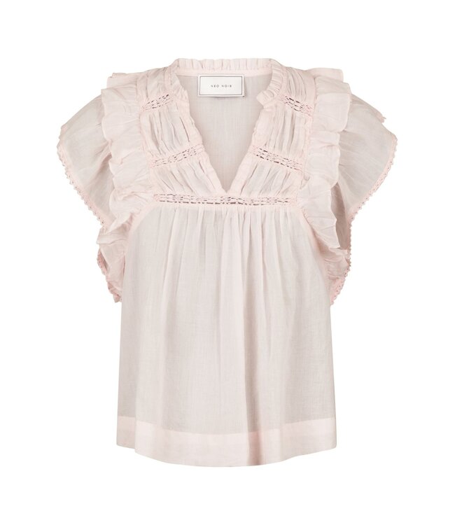 Neo Noir Jayla S Voile Top Light Pink