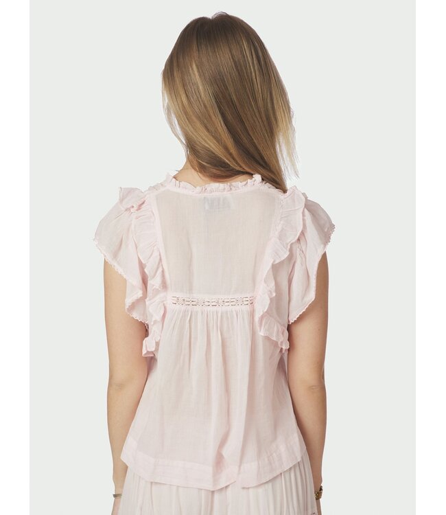 Neo Noir Jayla S Voile Top Light Pink