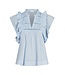 Neo Noir Jayla S Voile Top Light Blue