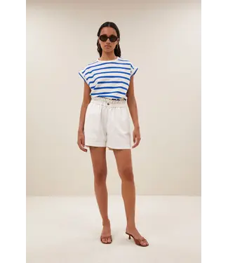 By Bar Leon Twill Short Cloud White