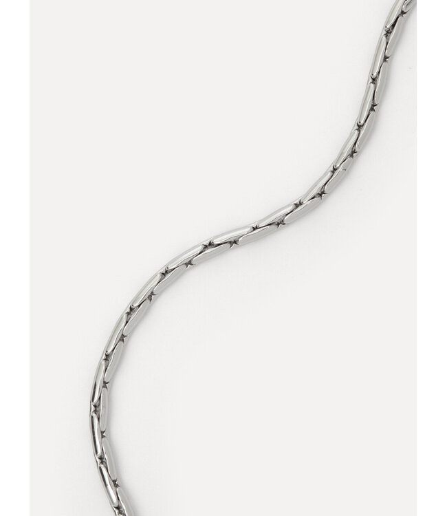 Les Soeurs Mara Linked Snake Bracelet Silver