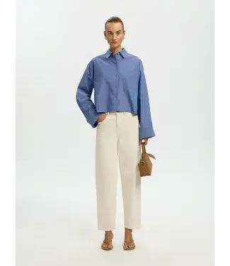 Selected Femme Kira Astha Cropped Shirt