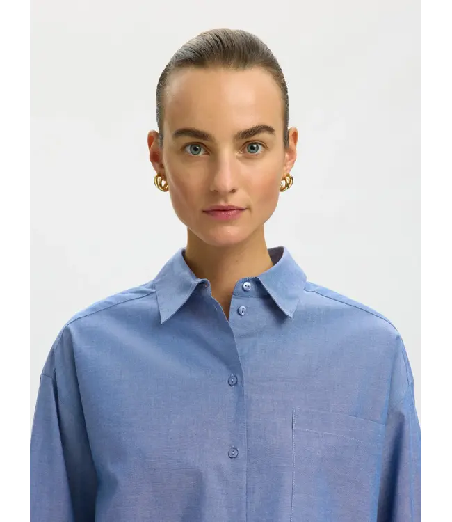 Selected Femme Kira Astha Cropped Shirt