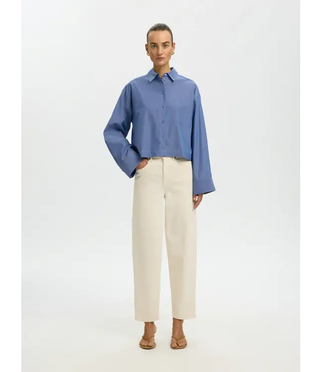 Selected Femme Kira Astha Cropped Shirt