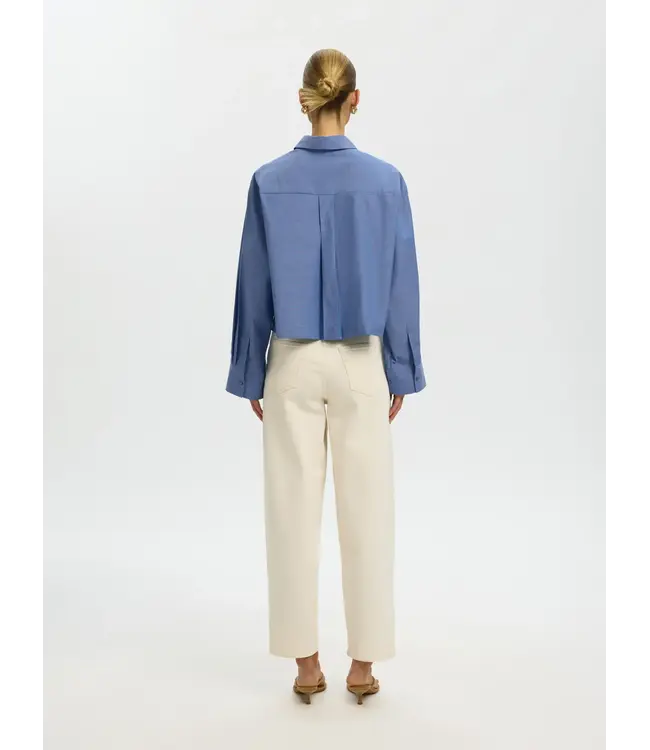 Selected Femme Kira Astha Cropped Shirt