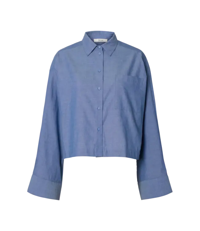 Selected Femme Kira Astha Cropped Shirt