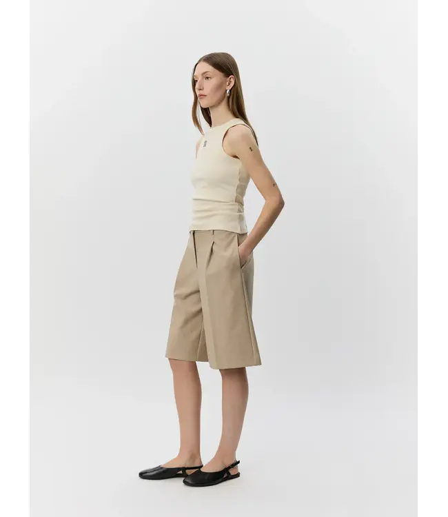 Sofie Schnoor Beca Rib Tank Top Cream White