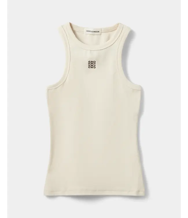 Sofie Schnoor Beca Rib Tank Top Cream White