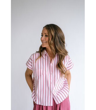 Held Antwerp Pippa Blouse Pink Stripe