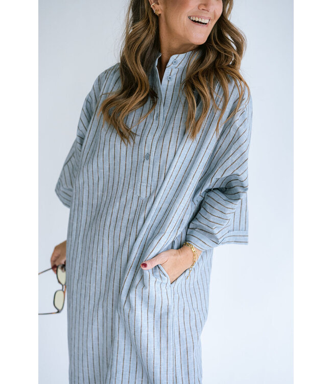 Held Antwerp Ivy Dress Blue Linen
