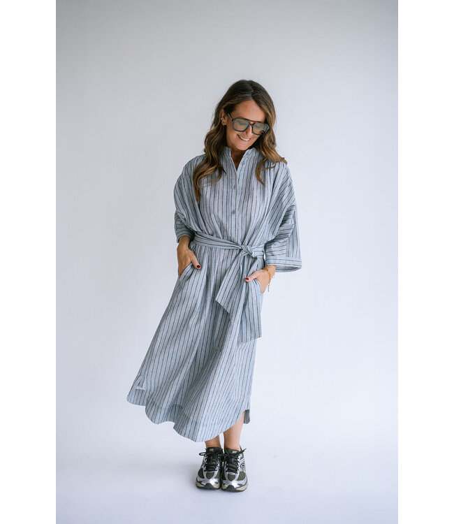 Held Antwerp Ivy Dress Blue Linen