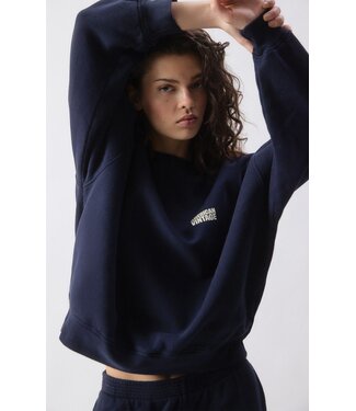 American Vintage Plizzy Sweater Navy Vintage