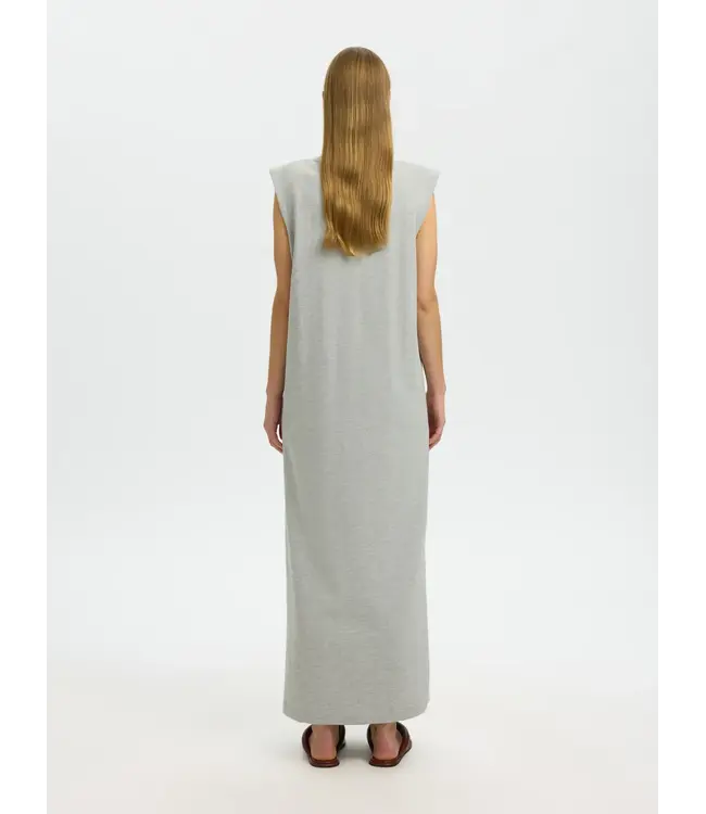 Selected Femme Halley Ankle Dress Light Grey