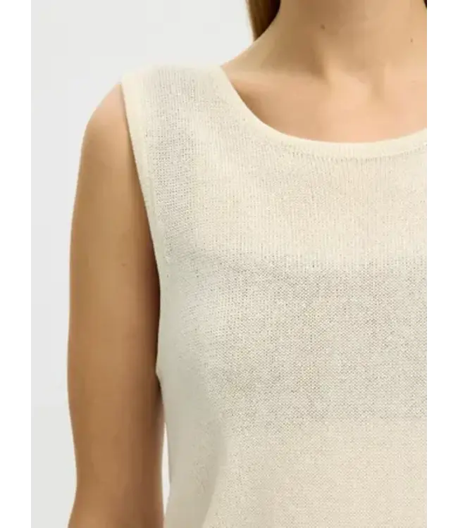 Selected Femme Moon Sus Knit Top Birch